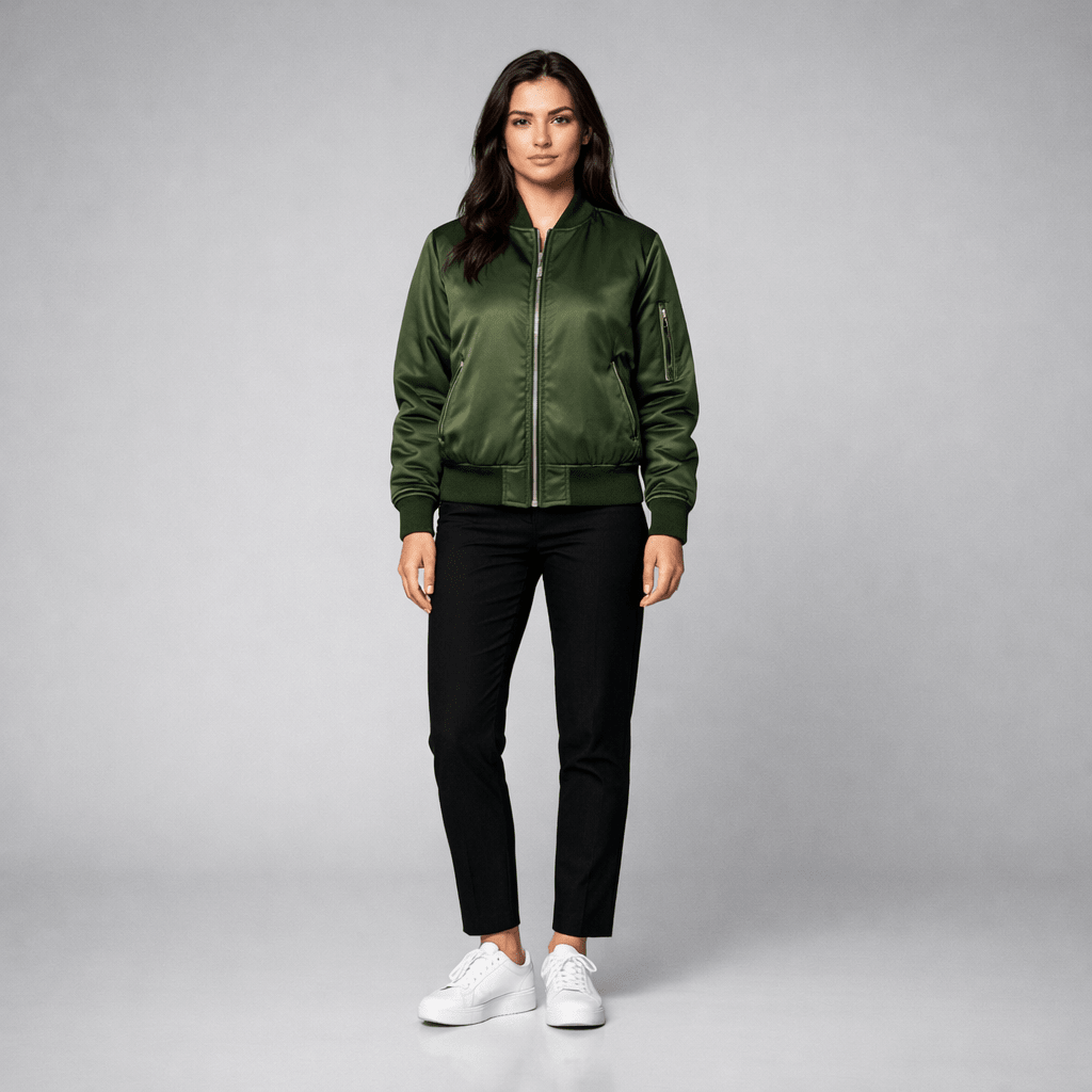 Geacă Bomber Verde - Stelvani.com