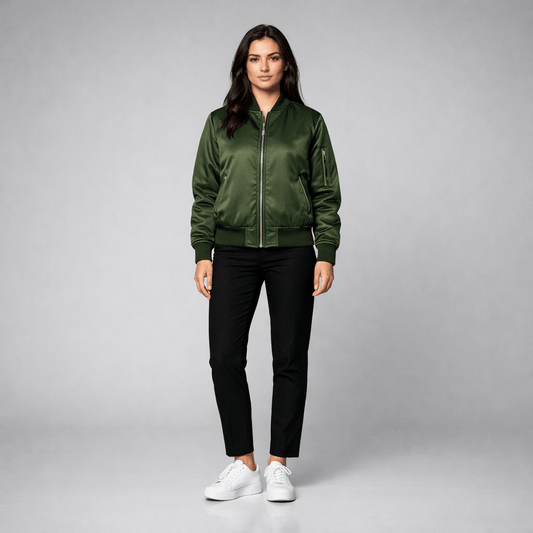 Geacă Bomber Verde - Stelvani.com