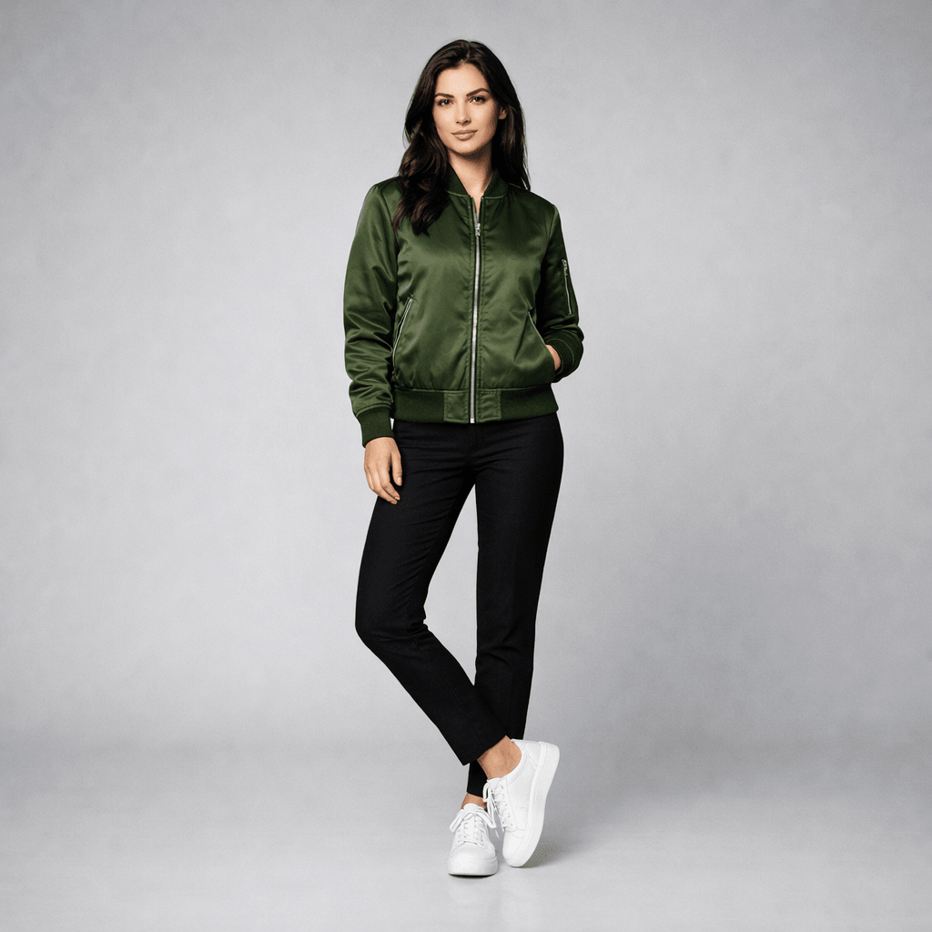 Geacă Bomber Verde - Stelvani.com
