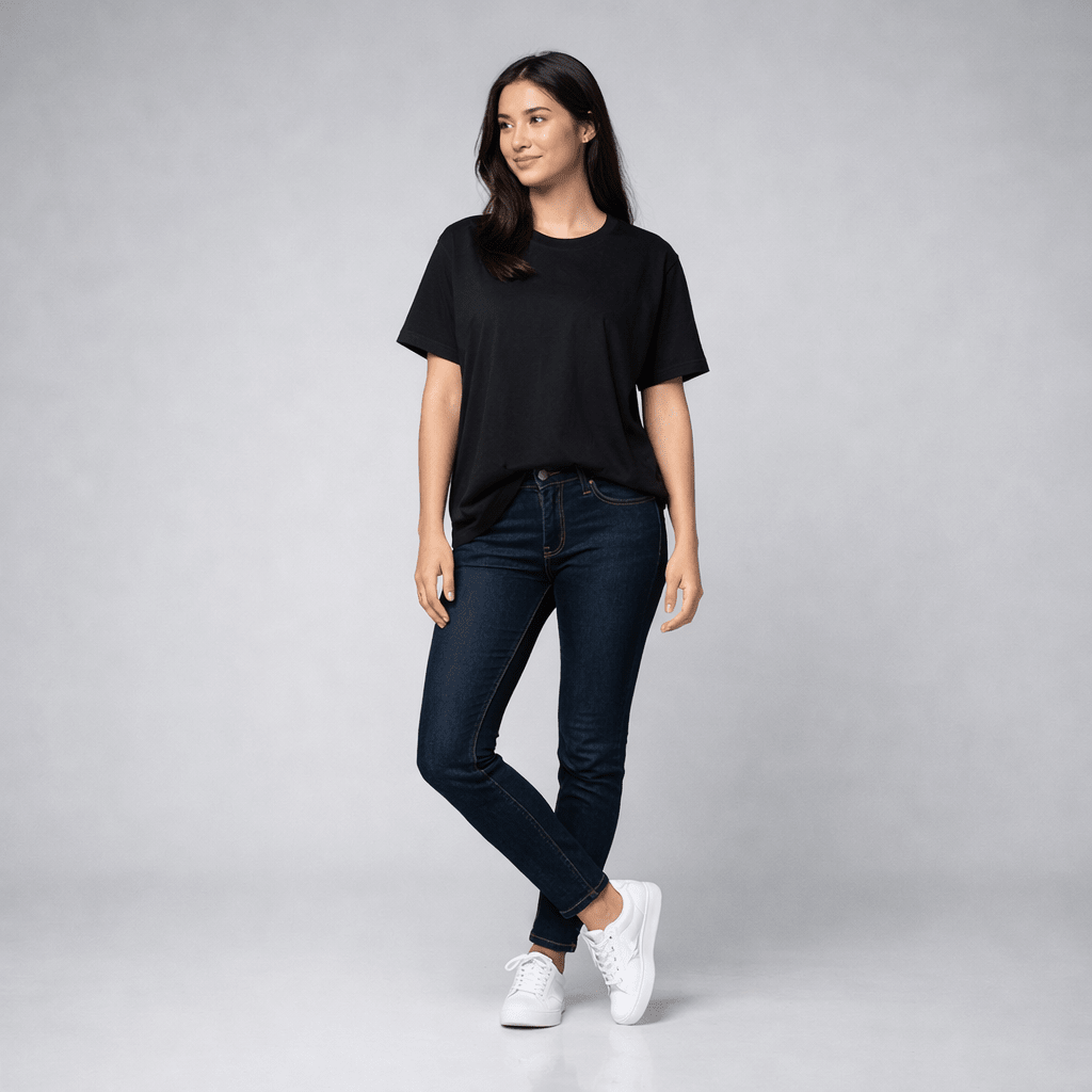 Tricou Negru Oversize - Stelvani.com